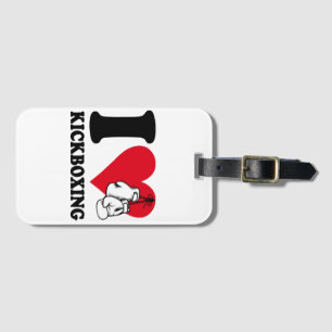 Etiqueta Para Maletas Me encanta el kickboxing