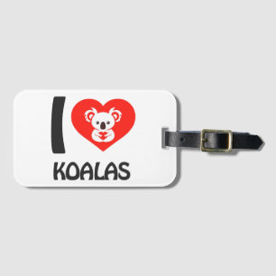 Etiqueta Para Maletas Me encanta Koalas