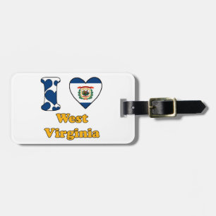 Etiqueta Para Maletas Me encanta Virginia Occidental