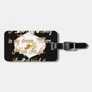 Etiqueta Para Maletas Me gusta Mi dinero en mis sueños donde puedo.