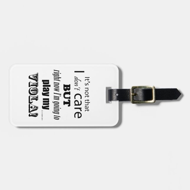 Etiqueta Para Maletas Me importa Viola (Frente Horizontal)