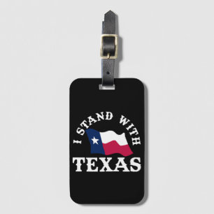 Etiqueta Para Maletas Me mantengo con Texas
