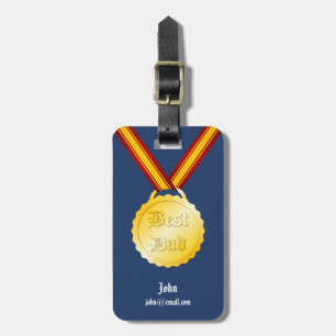 Etiqueta Para Maletas Medalla al Mejor Papá Día del Padre
