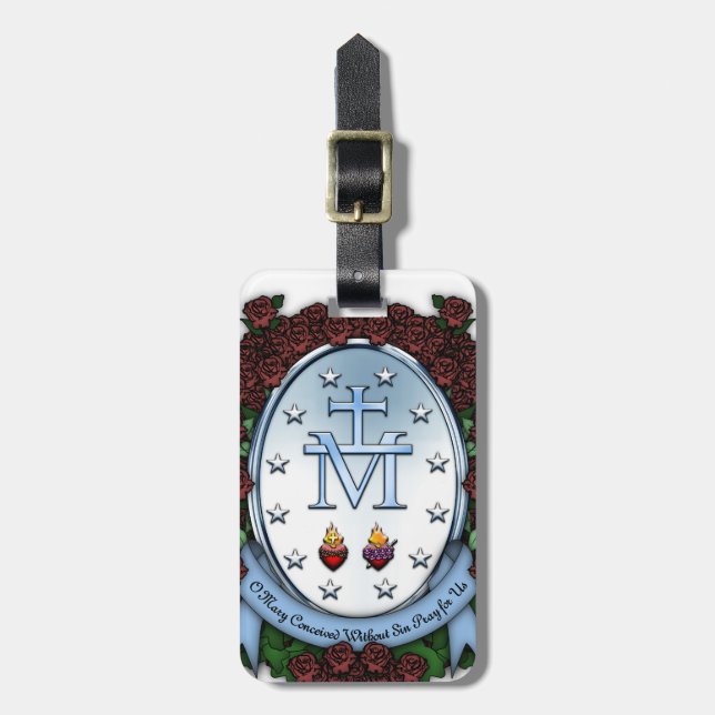 Etiqueta Para Maletas Medalla milagrosa 2 (Frente Vertical)