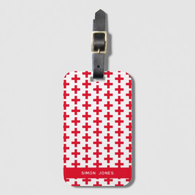 Etiqueta Para Maletas Médica estudiantil de medicina con nombre (Anverso vertical)