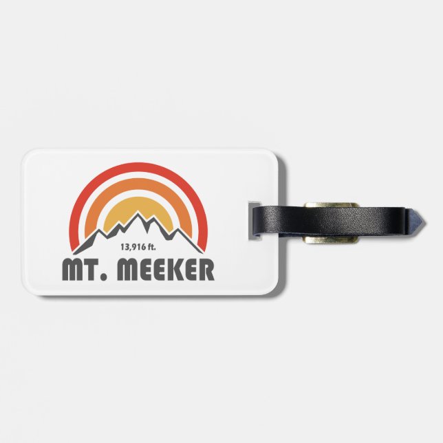 Etiqueta Para Maletas Meeker Colorado (Atrás Horizontal)