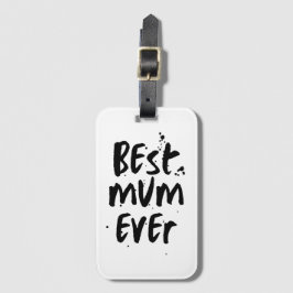 Etiqueta Para Maletas Mejor Mamá del día moderno y simple de la madre