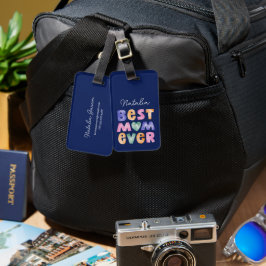 Etiqueta Para Maletas Mejor Mamá Personalizada De La Historia