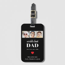 Mejor Papá del Mundo Te amamos 3 Nombres de Fotos