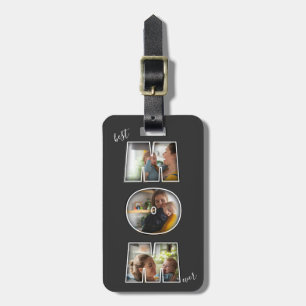 Etiqueta Para Maletas Mejor regalo de mamá del día de la madre 3 recorte