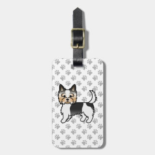 Etiqueta Para Maletas Mejor Terrier Cute Caricatura Perro y Personalizad