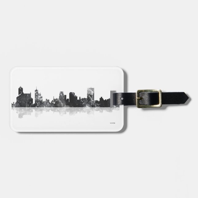 ETIQUETA PARA MALETAS MEMPHIS, TENNESSEE SKYLINE (Frente Horizontal)
