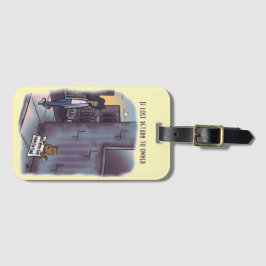 Etiqueta Para Maletas Mendigando gato