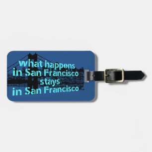 Etiqueta Para Maletas Mensaje gráfico fresco sobre San Francisco…