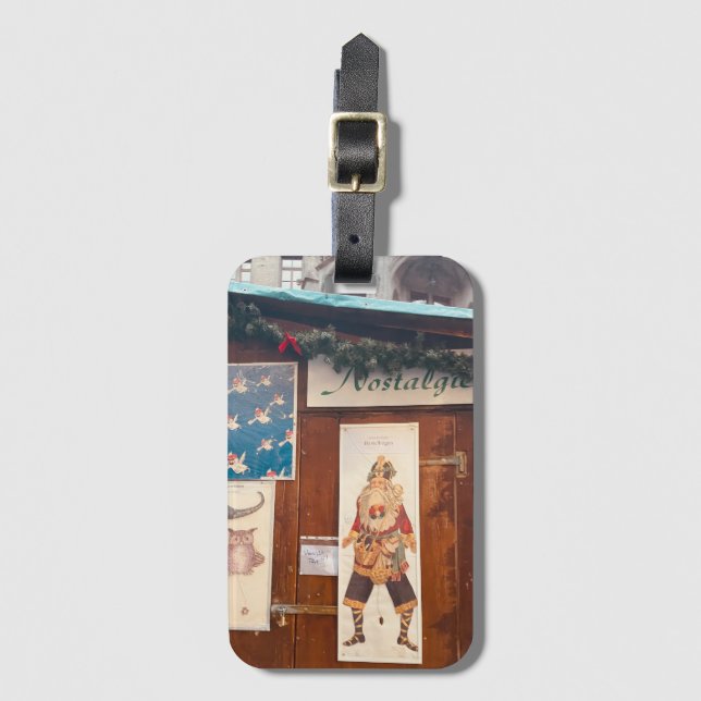 Etiqueta Para Maletas Mercado de Navidades de Alemania Múnich (Anverso vertical)