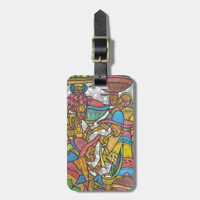 Etiqueta Para Maletas Mercado del Calabash (Frente Vertical)