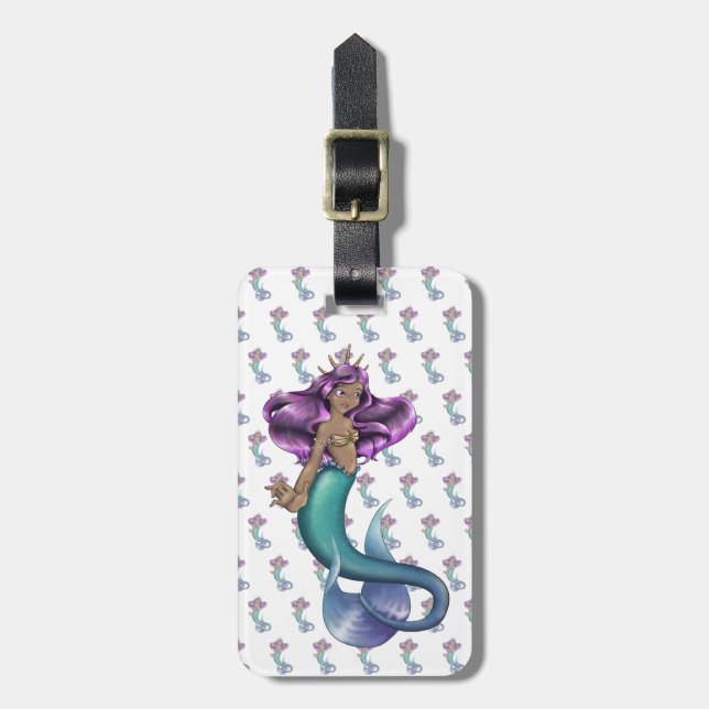 Etiqueta Para Maletas Mermaid Iole (Frente Vertical)