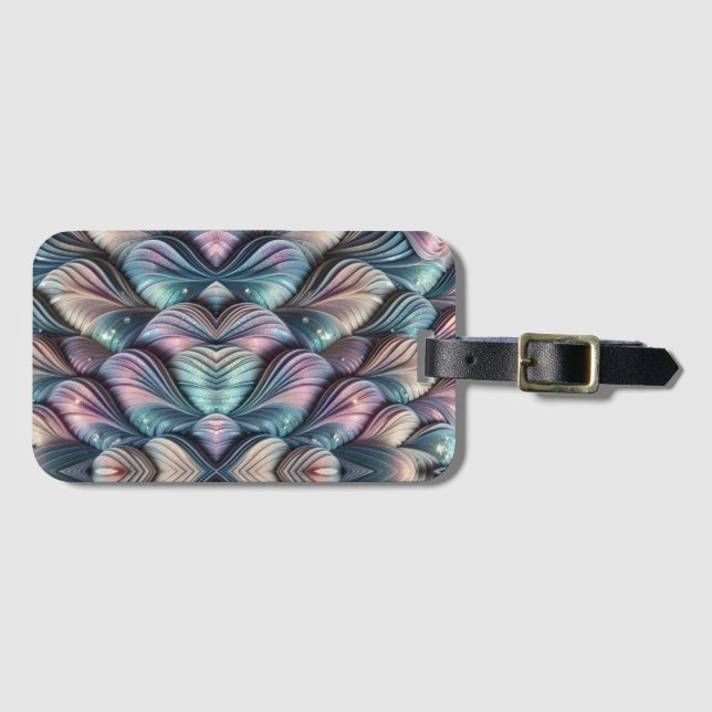 Etiqueta Para Maletas Mermaid Whispers (Anverso horizontal)