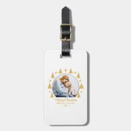 Etiqueta Para Maletas Merry Christmas Merry As A Mother White Gold Photo