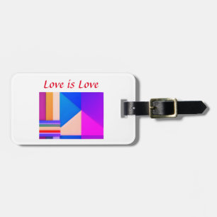 Etiqueta Para Maletas Mes del orgullo gay colorido LGBTQ amor añadir nom