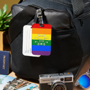 Etiqueta Para Maletas Mes del Orgullo LGBTQ Somos Todos Humanos