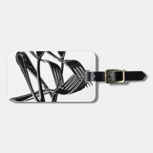 Etiqueta Para Maletas Metálico (Frente Horizontal)