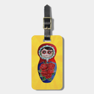 Etiqueta Para Maletas Mexicano Catrina Matryoshka