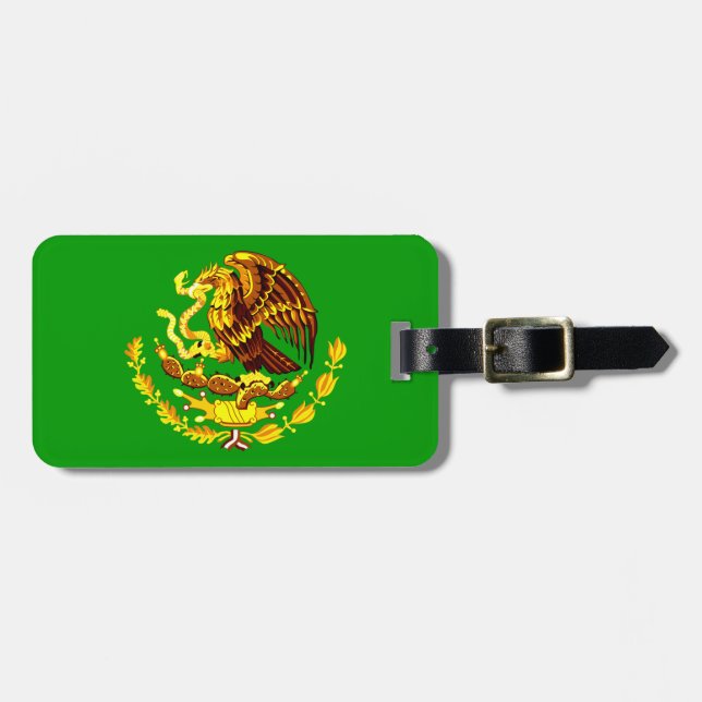 Etiqueta Para Maletas México COA Gold (Frente Horizontal)