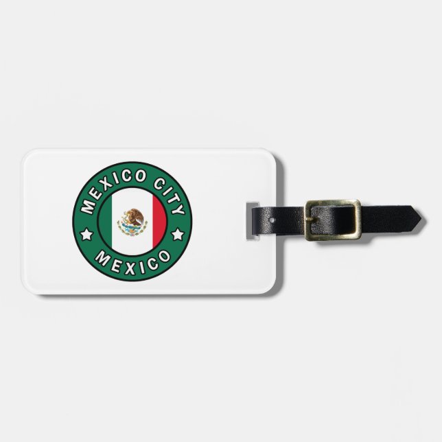 Etiqueta Para Maletas México D.F. (Frente Horizontal)