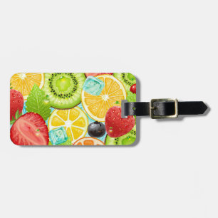 Etiqueta Para Maletas Mezcla de frutas