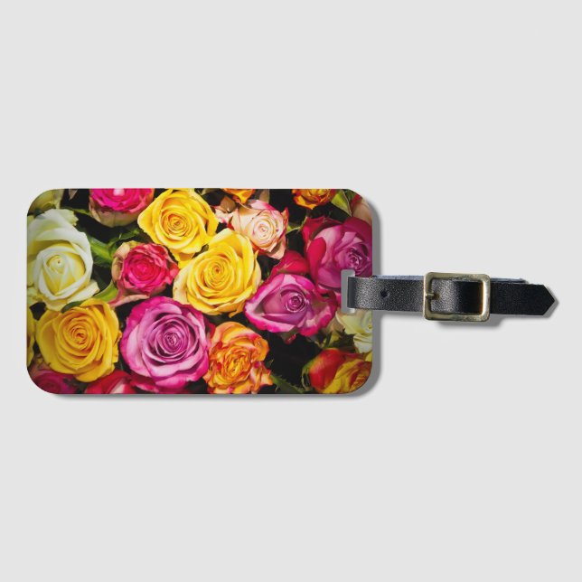 Etiqueta Para Maletas Mezcla Rosa (Anverso horizontal)