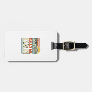 Etiqueta Para Maletas Mi arquero favorito me llama papá diseño vintage_1