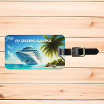 Etiqueta Para Maletas Mi crucero para equipaje<br><div class="desc">Este diseño puede ser personalizado en el área proporcionada cambiando la foto y/o el texto. O puede personalizarse haciendo clic en Personalizar esta plantilla y, a continuación, eligiendo la opción de hacer clic en el personalizar y eliminando o cambiando el color del fondo, agregando texto, cambiando el color o estilo...</div>