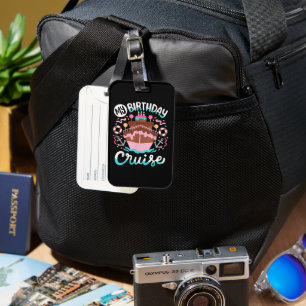 Etiqueta Para Maletas Mi cumpleaños crucero vacaciones viaje en crucero