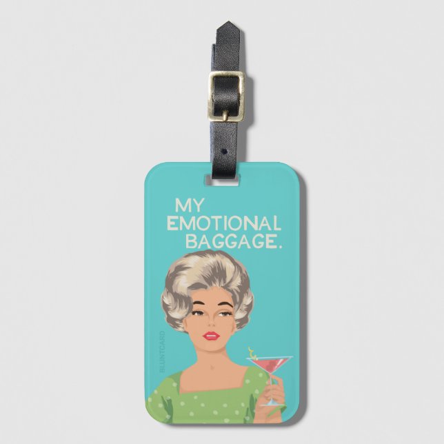 Etiqueta Para Maletas Mi equipaje emocional (Anverso vertical)