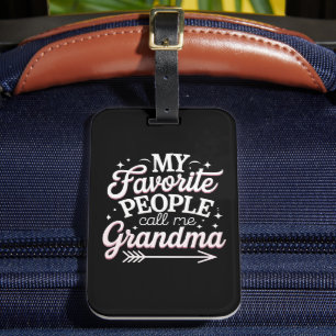 Etiqueta Para Maletas Mi gente favorita me llama abuela el día de la mad