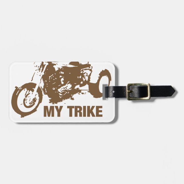 Etiqueta Para Maletas mi trike mis reglas (Frente Horizontal)