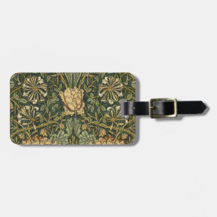 Etiqueta Para Maletas Miel de Flor de William Morris Verde Floral