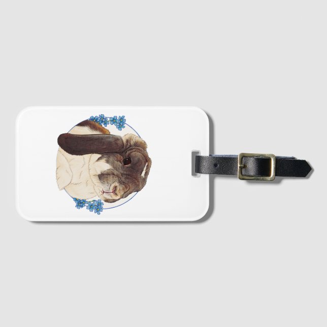 Etiqueta Para Maletas Milly Moo Bunny (Anverso horizontal)
