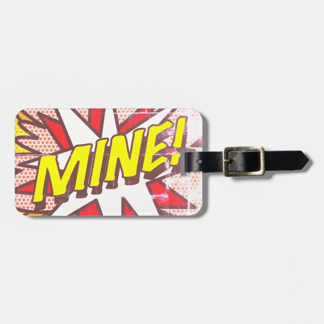 Etiqueta Para Maletas MINH Speech Bubble Fun Retro Comic (Frente Horizontal)