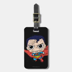 Etiqueta Para Maletas Mini Superman Sketch
