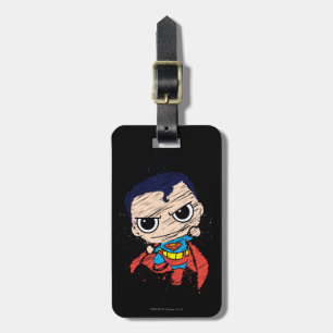 Etiqueta Para Maletas Mini Superman Sketch - Volando