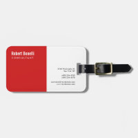 Minimalista Blanco Rojo Moderno