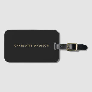 Etiqueta Para Maletas Minimalista Elegante Clásico Profesional Simple
