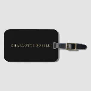 Etiqueta Para Maletas Minimalista Elegante Clásico Profesional Simple