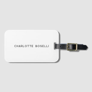 Etiqueta Para Maletas Minimalista elegante profesional clásico simple