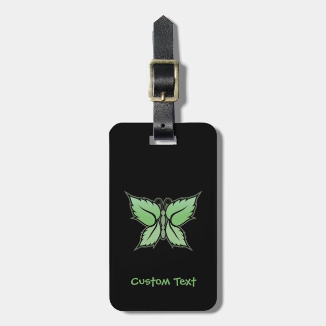 Etiqueta Para Maletas Mint Butterfly (Frente Vertical)