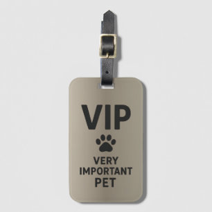 Etiqueta Para Maletas MIP: Mascota Importanteísimo