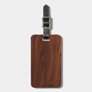 Etiqueta Para Maletas Mirada de madera oscura de Brown