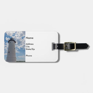 Etiqueta Para Maletas Mirando hacia el faro de Manistee